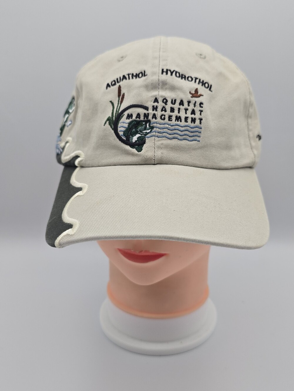 Vintage Aquathol Hydrothol Aquatic Habitat Management Adjustable Hat Fishing